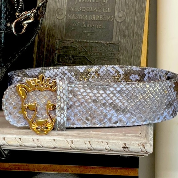 Crossbody one of a kind PYTHON HANDBAG GOLDEN GOOSE LOOK ALIKE STYLE - Picture 6 of 9